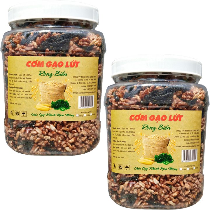 [HCM]1KG CƠM GẠO LỨT RONG BIỂN SẤY GIÒN BỔ DƯỠNG HIỆU TPS