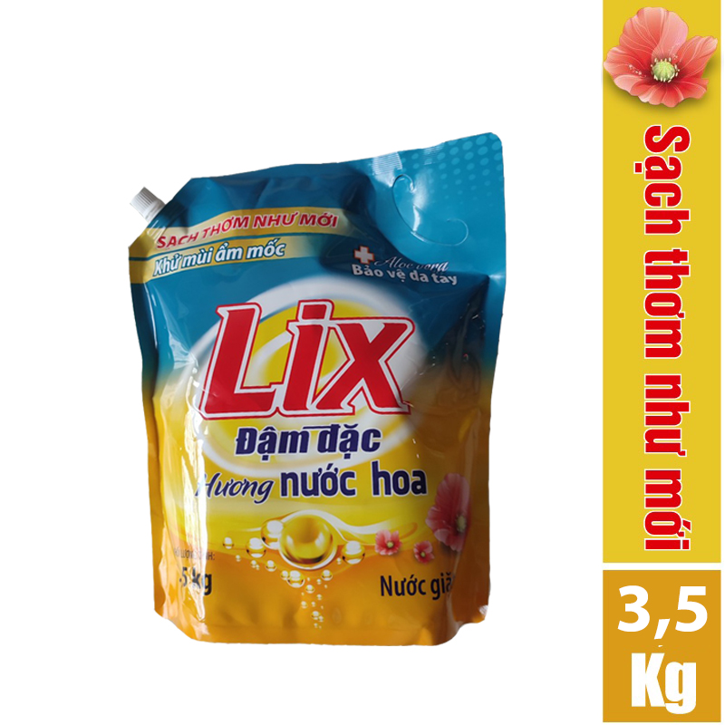 Nước giặt lix hương nước hoa túi 3.5kg