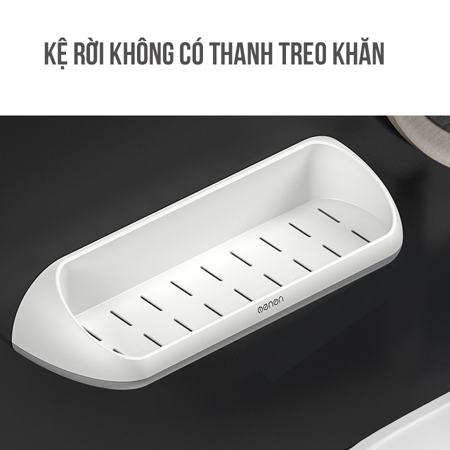 KỆ DÁN TƯỜNG CÓ QUAI TREO KHĂN HÀNG CAO CẤP DÀNH CHO NHÀ TẮM - PHÒNG NGỦ - NHÀ BẾP SIÊU TIỆN LỢI