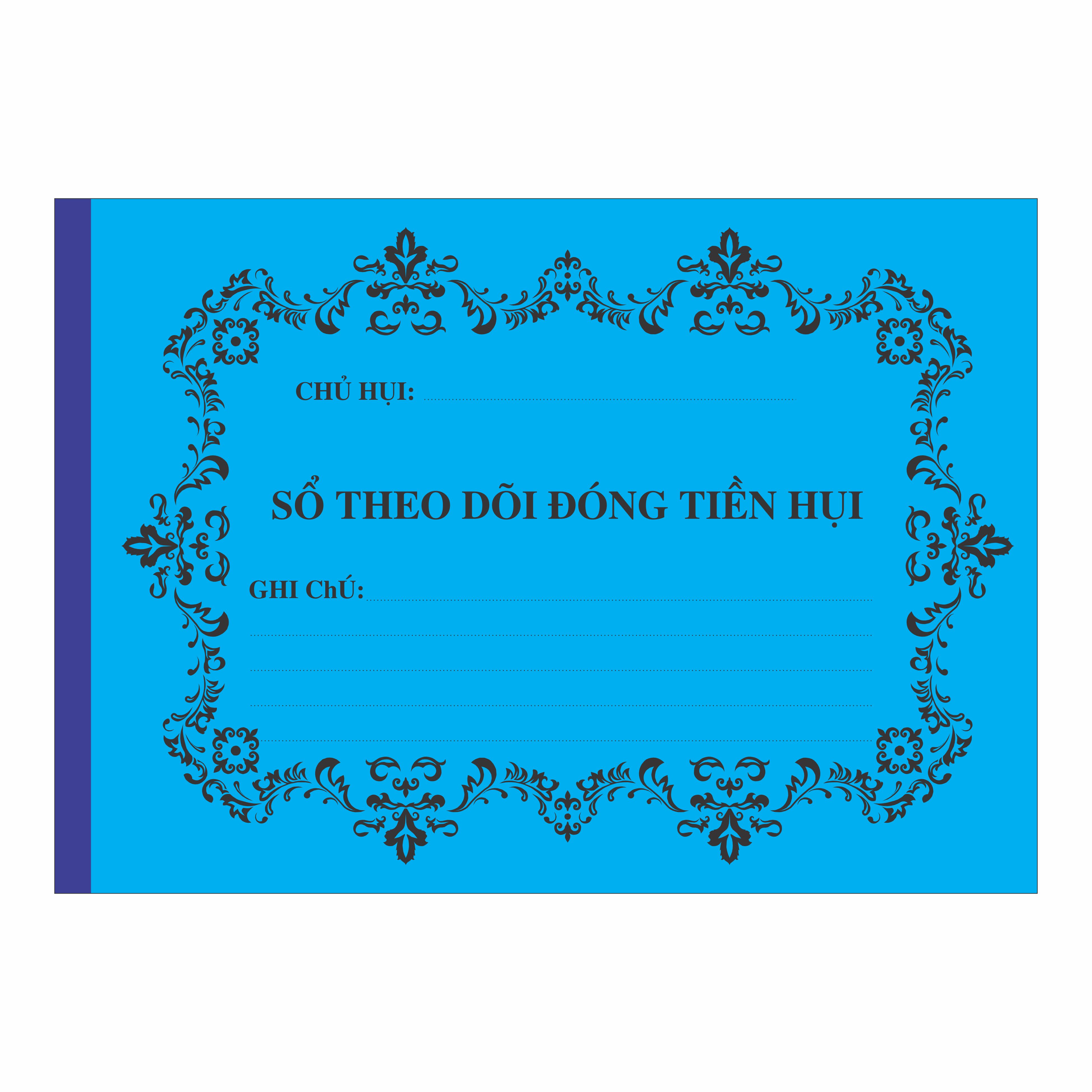 Sổ theo dõi đóng tiền hụi A4 100 trang