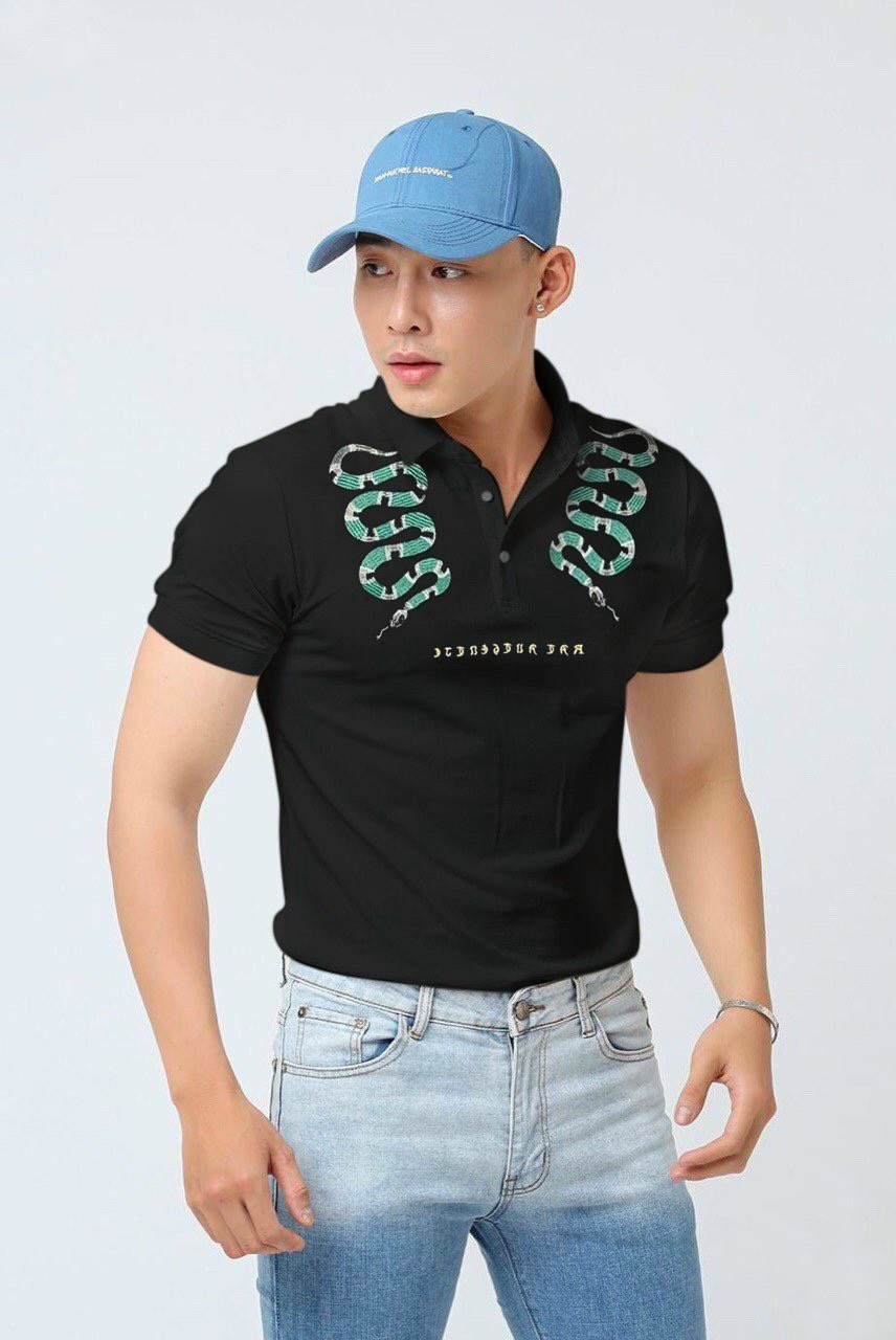 Áo thun nam nữ ,áo thun nam chất cotton co giãn thoáng mát phối viền thêu logo cao cấp dáng body chuẩn y hình mun's shop kk255