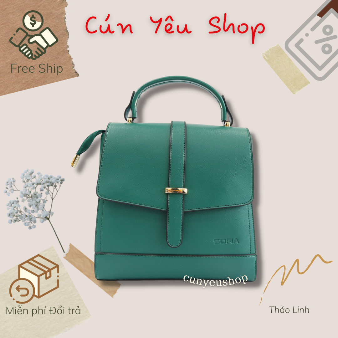 Balo SOFIA Cunyeushop đa năng vừa túi xách vừa balo BA67
