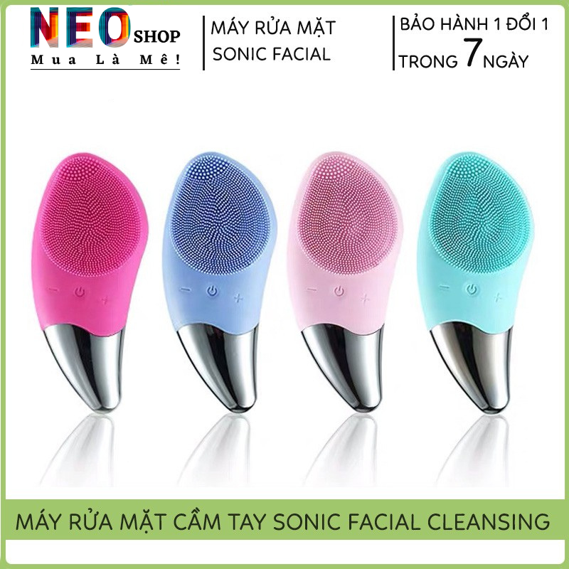 💕bảo hành 1 năm💕 máy rửa mặt cầm tay mini chính hãng aikedili sonic facial cleansing standard,