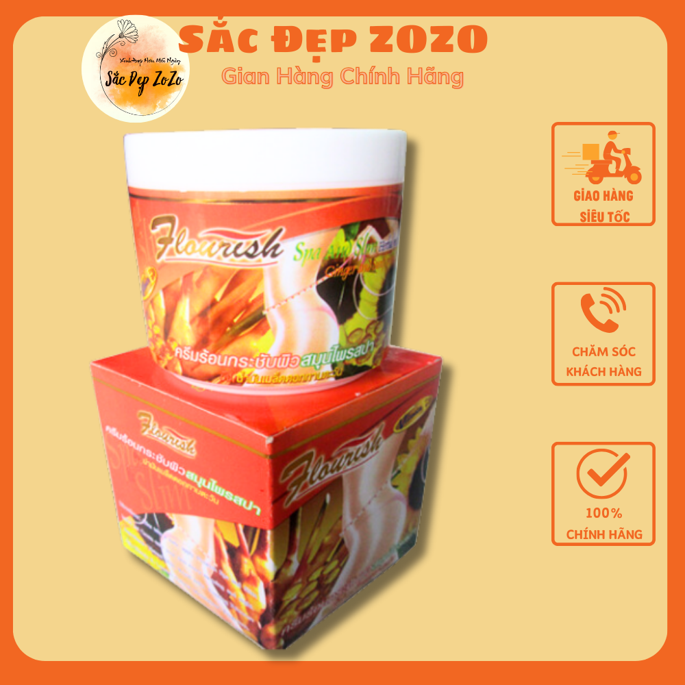Cao thoa tan mỡ bụng gừng ớt flourish thái lan 500ml