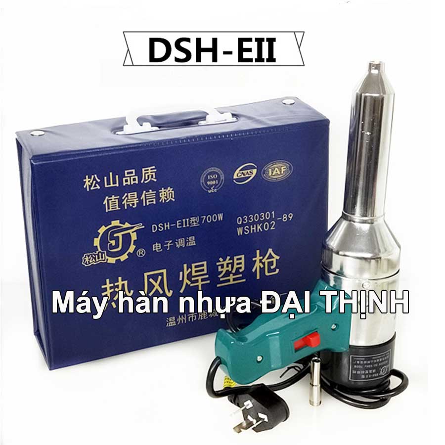 Máy hàn nhựa cầm tay DSHE giá rẻ và 0.5kg que hàn nhựa PVC