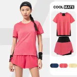 [TẶNG TẤT CỔ TRUNG]Set đồ thể thao nữ chạy bộ, Pickleball Áo Race Tee và quần Race Shorts 2 lớp thoáng mát, nhanh khô - Coolmate Women