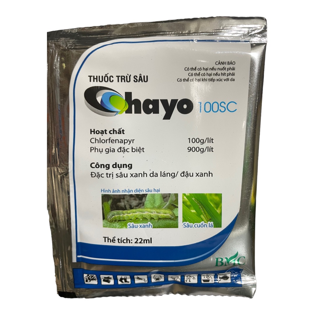 Thuốc trừ sâu Ohyo 100Sc (22ml) Diệt Sạch Sâu Xanh, Sâu Tơ, Sâu Cuốn Lá, Sâu Đục Quả, Bọ Trĩ, Bọ Cánh Tơ