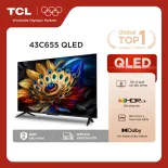【QLED 4K】43inch - 4K Smart Google TV TCL 43C655 - HDR10+ - Tần số quét 60Hz - Dolby Atmos - Bảo Hành 2 Năm - Hàng Chính Hãng
