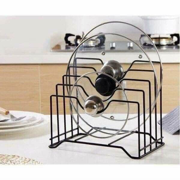 Kệ để nắp nồi gác dao thớt đa năng