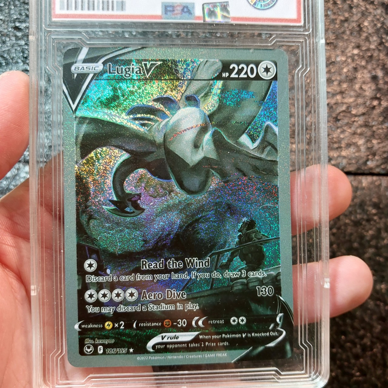 LIM SSR V]Thẻ Pokemon TCG Lugia V 186 195 ALTERNATE ART thần biển