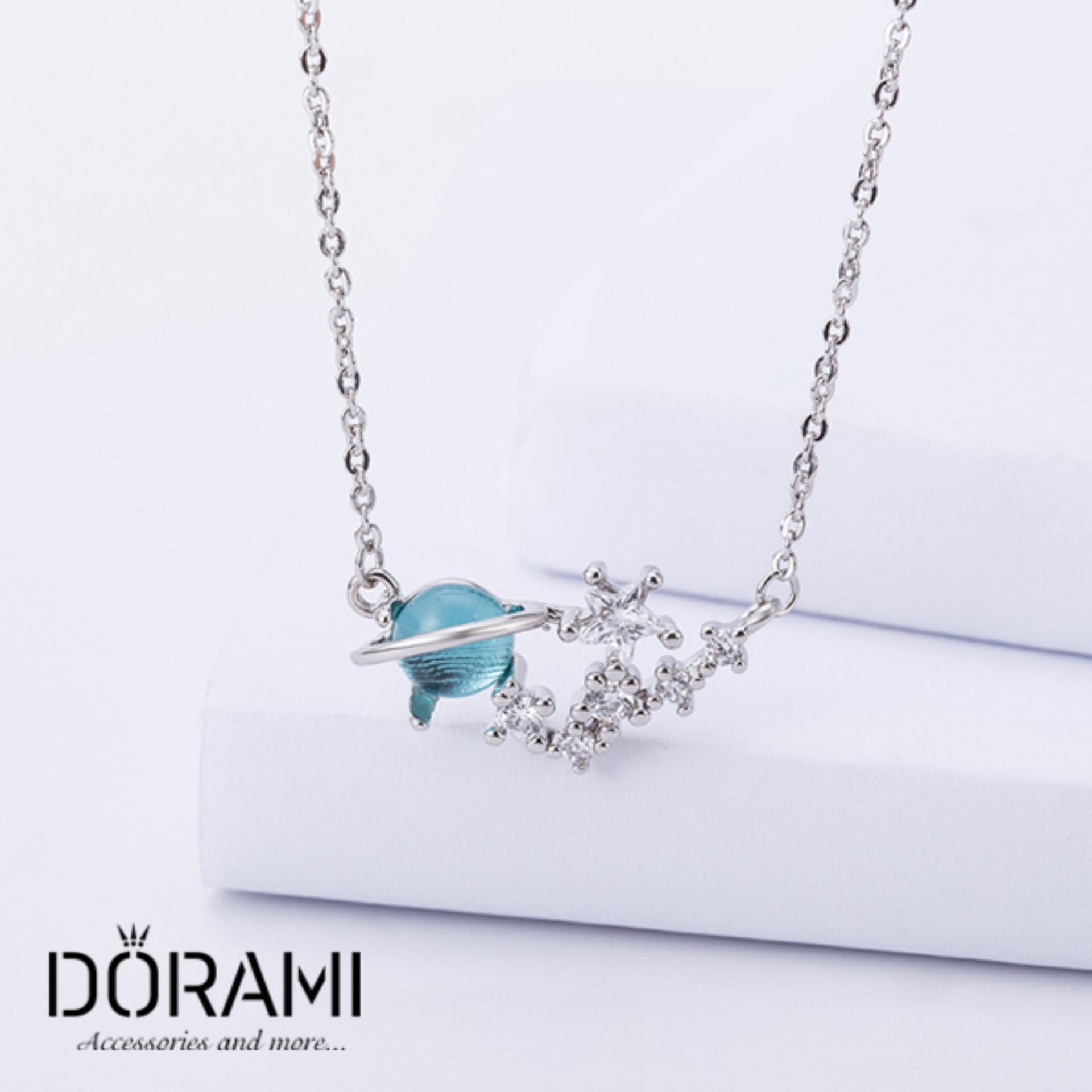 [HCM]Dây chuyền nữ bạc tinh cầu vũ trụ phụ kiện trang sức làm quà tặng hot trend thời trang ulzzang hàn quốc - dorami
