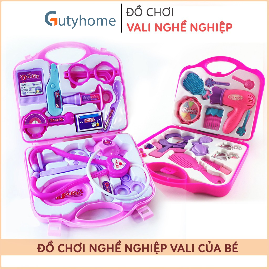 Đồ chơi trẻ em vali bác sĩ Gutyhome, bộ đồ chơi nhập vai cho bé làm bác sĩ