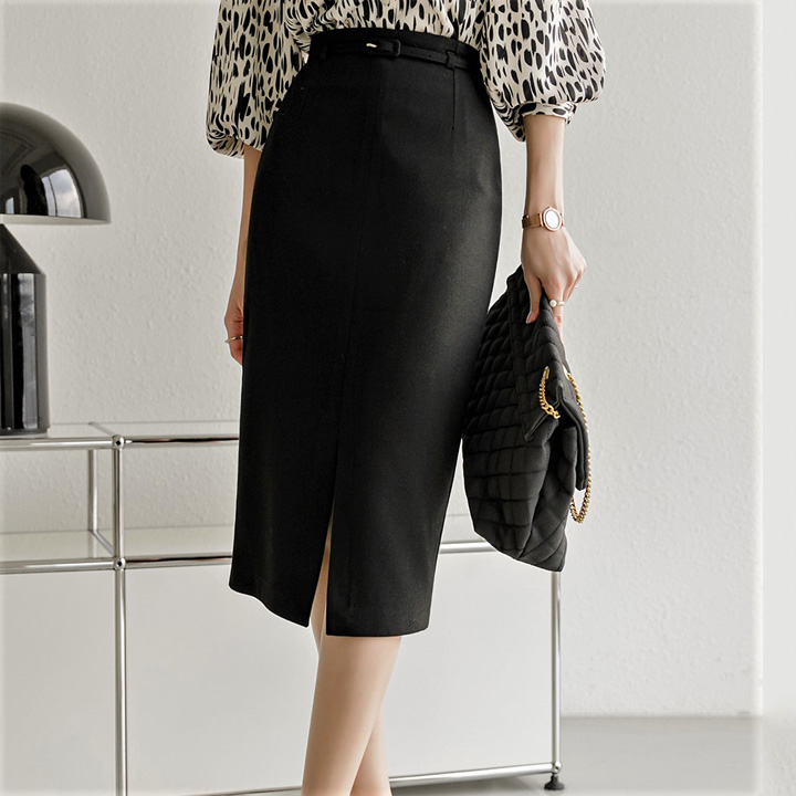 Chân váy bút chì công sở, xẻ trước - Chân váy CV0003 Vannhshop