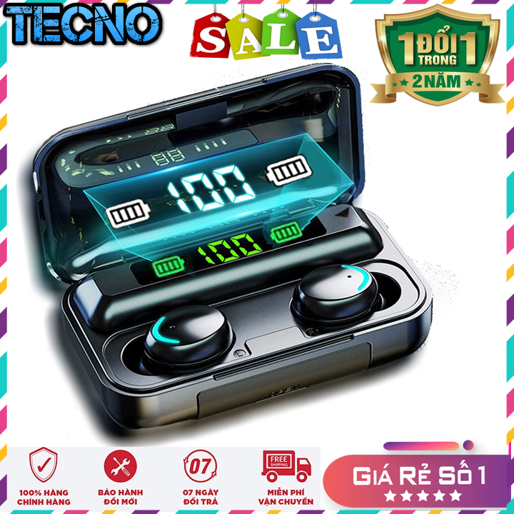 Tai Nghe Bluetooth Không Dây UNI F95 Bản Cao Cấp Hỗ Trợ Mọi Dòng Máy - Tai Nghe Bluetooth 5.0 - Tai nghe bluetooth pin trâu - Tai nghe nhét tai không dây bluetooth, Tai nghe bluetooth mini