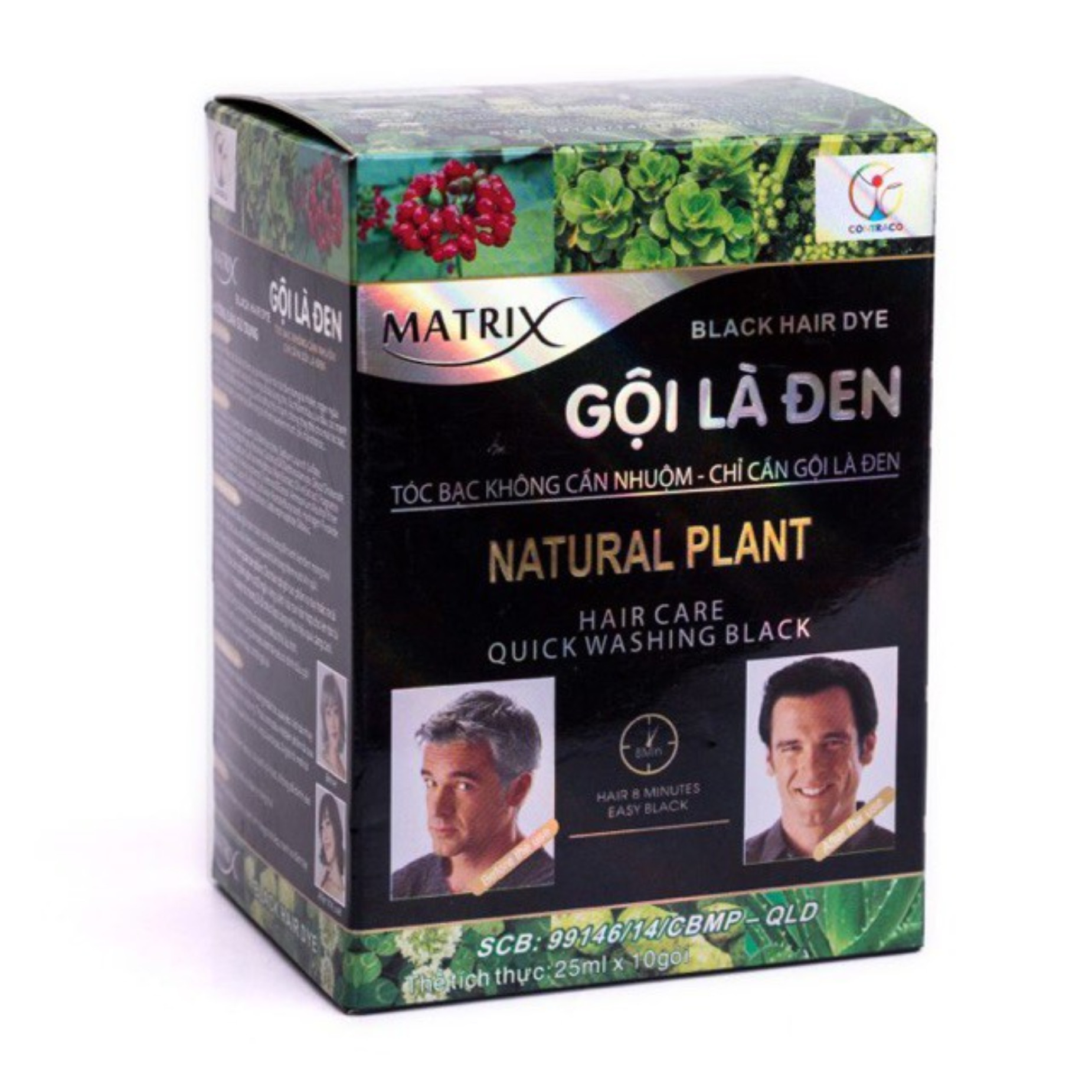 - dầu gội matrix - gội là đen - 10 gói/hộp
