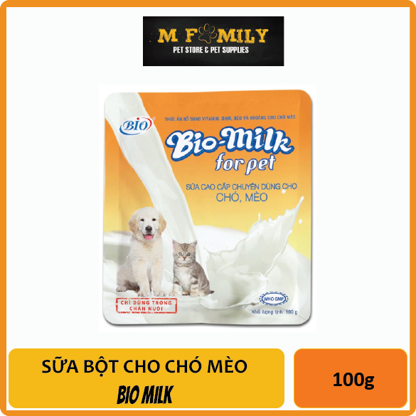 Sữa bột cho chó mèo bio milk for pet 100gr
