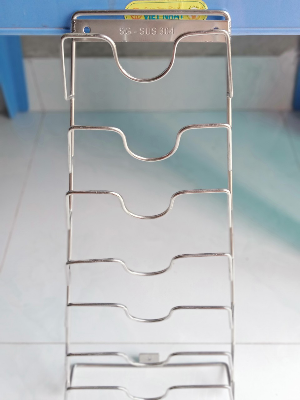 Giá treo vung xoong inox sus 304 cao cấp