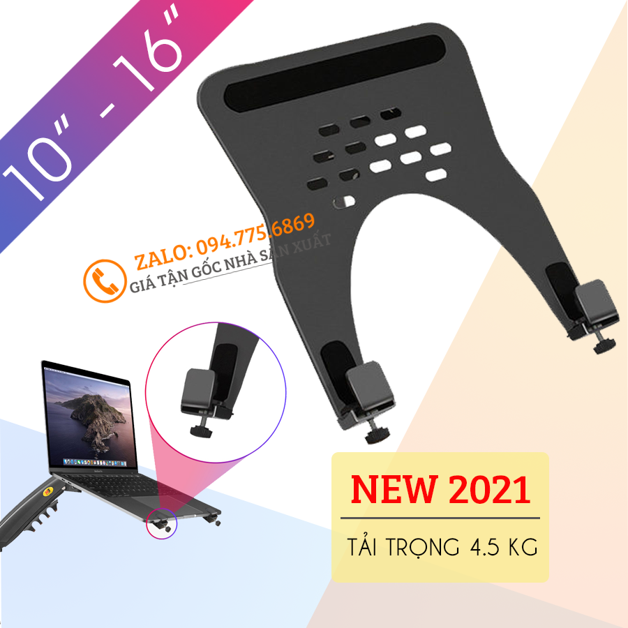 [Đầu Tiên Tại VN] Kẹp LapTop - Máy Tính Bảng - Ipad XY360 10 - 16 Inch - Thiết Kế Mới Nhất Dễ Dàng Lắp Đặt