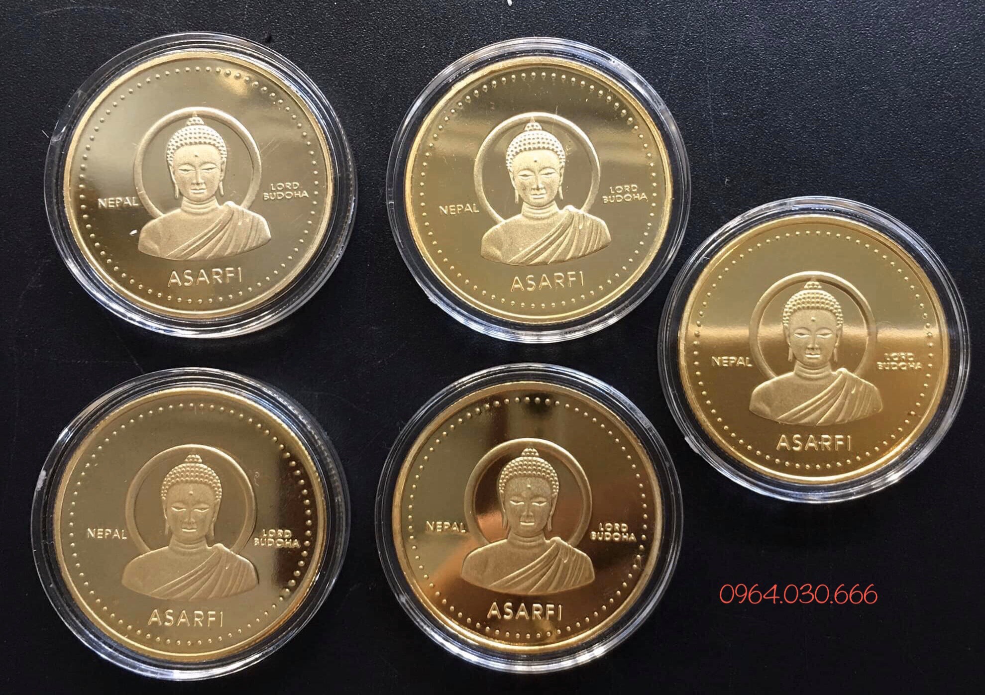 Đồng lưu niệm đức phật nepal bình an may mắn