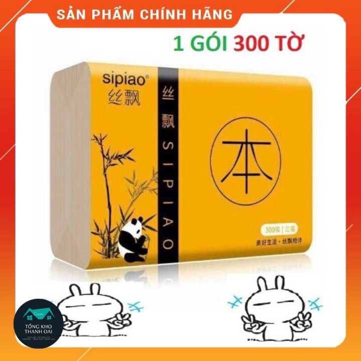 Giấy Ăn Gấu Trúc Hộp 300 Tờ Hàng Loại 1 ( Siêu Giá Rẻ)