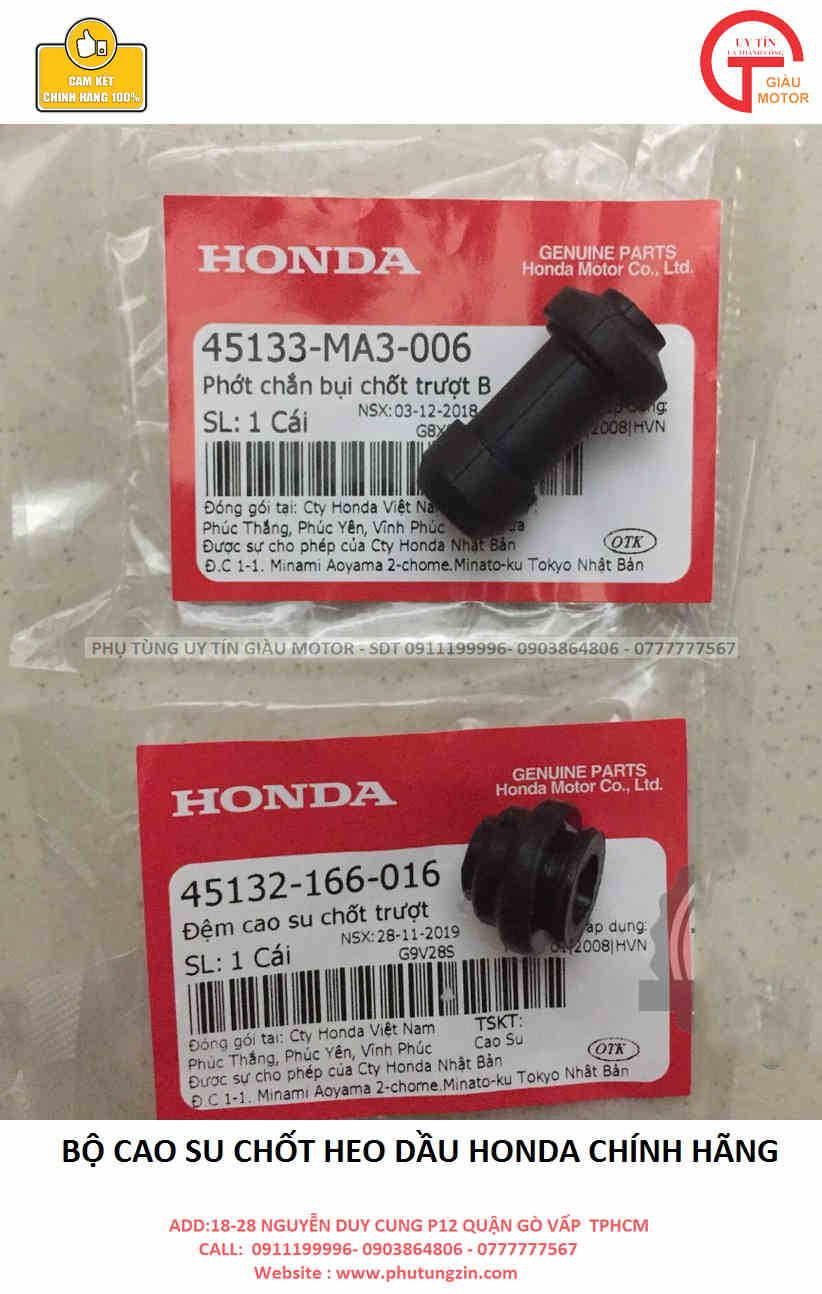 BỘ CAO SU CHỐT HEO DẦU HONDA CHÍNH HÃNG