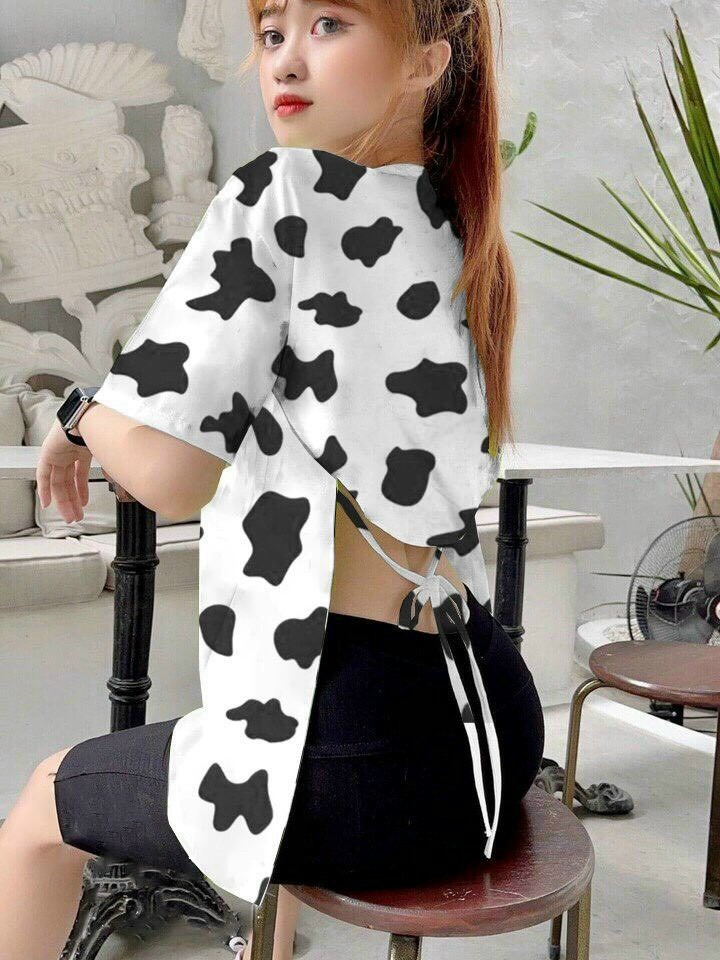 [HCM][HOT TREND 2021] ÁO HỞ LƯNG PHOM RỘNG 3/4 Áo Thun BÒ SỮA fom rộng Freesize dưới 58kg tùy chiều cao