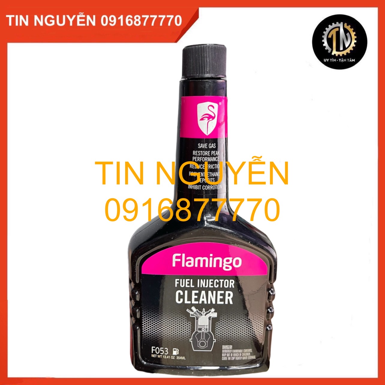 Flamingo F053 354ml Fuel Injector Cleaner Car System Petrol Saver