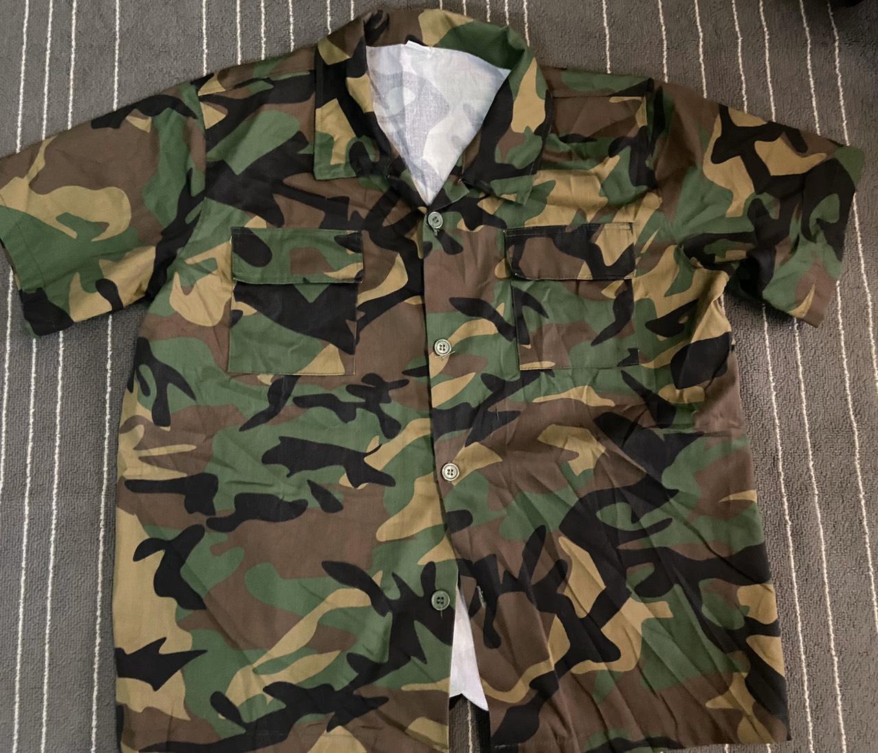 ÁO LÍNH CỰC ĐẸP TAY NGẮN (TẶNG KÈM 1 NÓN LÍNH HÀN QUỐC)