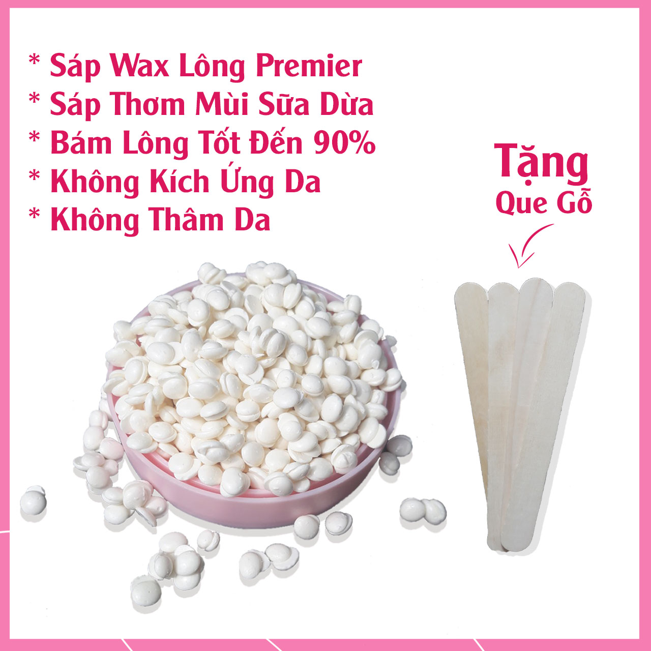 SÁP WAX LÔNG NÓNG NHẬP KHẨU, HARD WAX BEANS, SÁP ÍT NÓNG, BÁM LÔNG TỐT, MÙI THƠM, DÙNG CHO BODY, TAY, CHÂN, BIKINI, TẶNG QUE GỖ