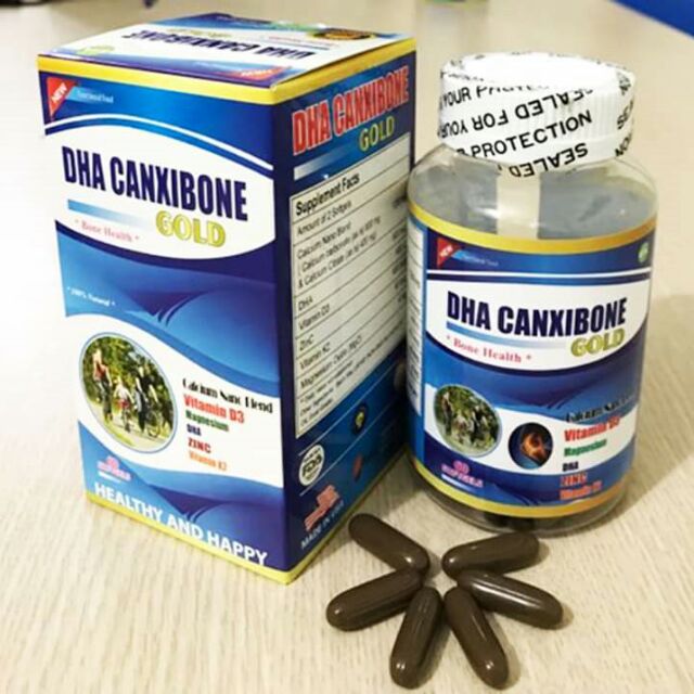 DHA CANXIBONE GOLD giúp bổ sung canxi, vitamin cho phụ nữ có thai, phụ nữ sau sinh, trẻ em đang tuổi trưởng thành, người có nguy cơ loãng xương.....