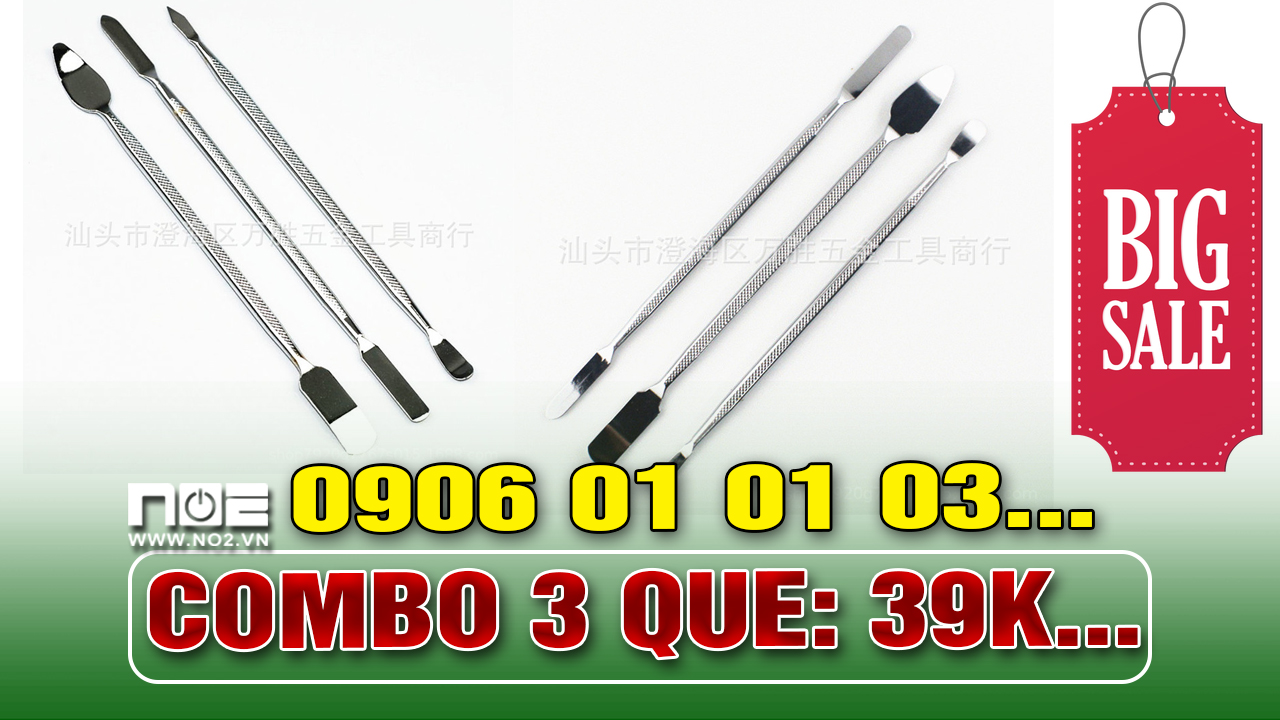 Combo 3 Que tháo máy bằng thép laptop màn hình điện thoại