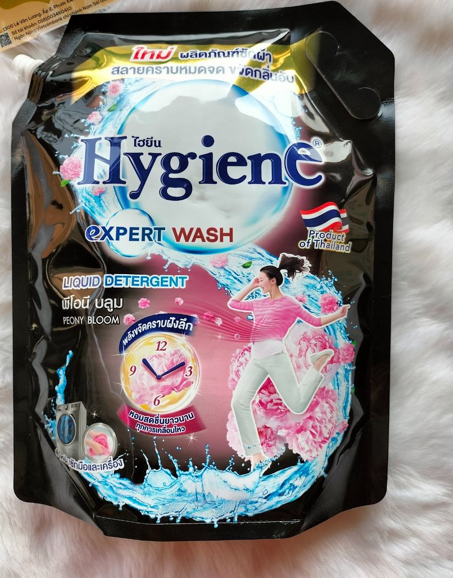 Nước giặt xả đậm đặc Hygiene 1800ml Màu Đen- Hygiene Peony Bloom