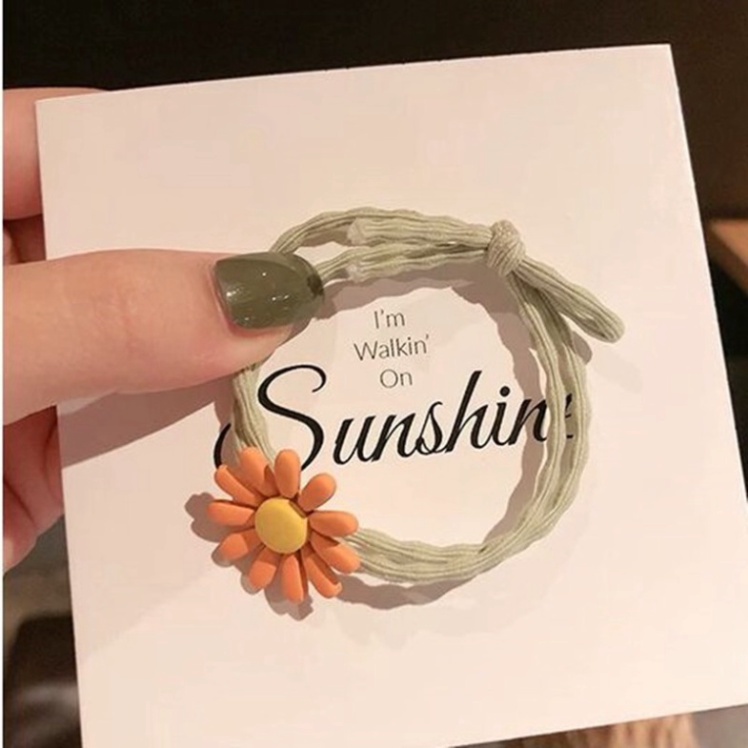 Dây Buộc Tóc Bông Cúc Xinh Xắn Ulzzang Siêu Hot - Dây Cột Tóc Bông Cúc Nhiều Màu Sắc Dâu Tây Bông Hoa Tuyết Siêute