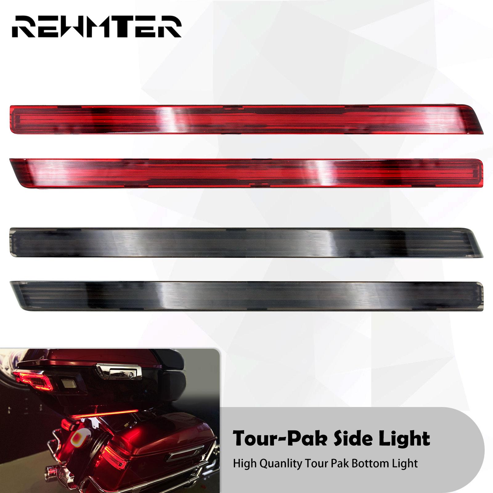 Xe Máy tour du lịch Pak gói giọng bảng điều khiển bên dẫn ánh sáng màu đỏkhói cho Harley Touring đường trượt đường Vua flhx fltrx FLHR 2006-2022