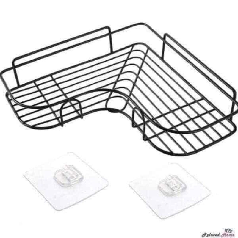 Kệ góc sắt đen nhà tắm