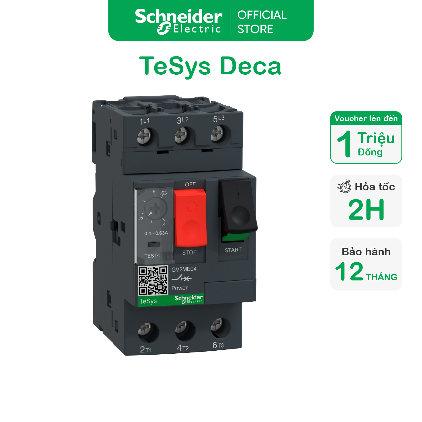 CB bảo vệ động cơ loại từ nhiệt GV2ME 3P - Tesys Deca - 690VAC - IP20 - Schneider Electric - GV2ME14 GV2ME04 GV2ME05 GV2ME06 GV2ME07 GV2ME08 GV2ME10 GV2ME14 GV2ME16 GV2ME20 GV2ME21 GV2ME22 GV2ME32