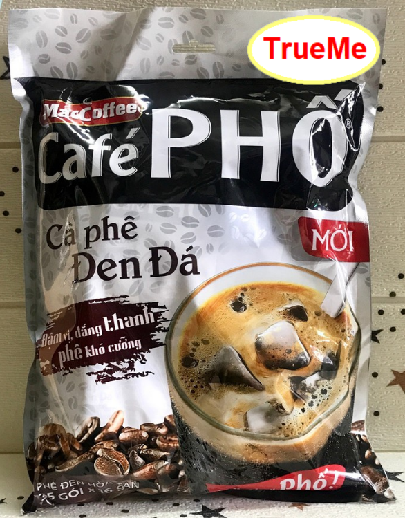Túi cà phê Phố đen đá 35gói x 16g - Ca Phê Phố - cafe den đá - MacCoffee - Cafe Phố 720g - cafe pho - cafe pho den da Maccoffee - trueme truemilk truemenews lazadatrueme PhoDen35