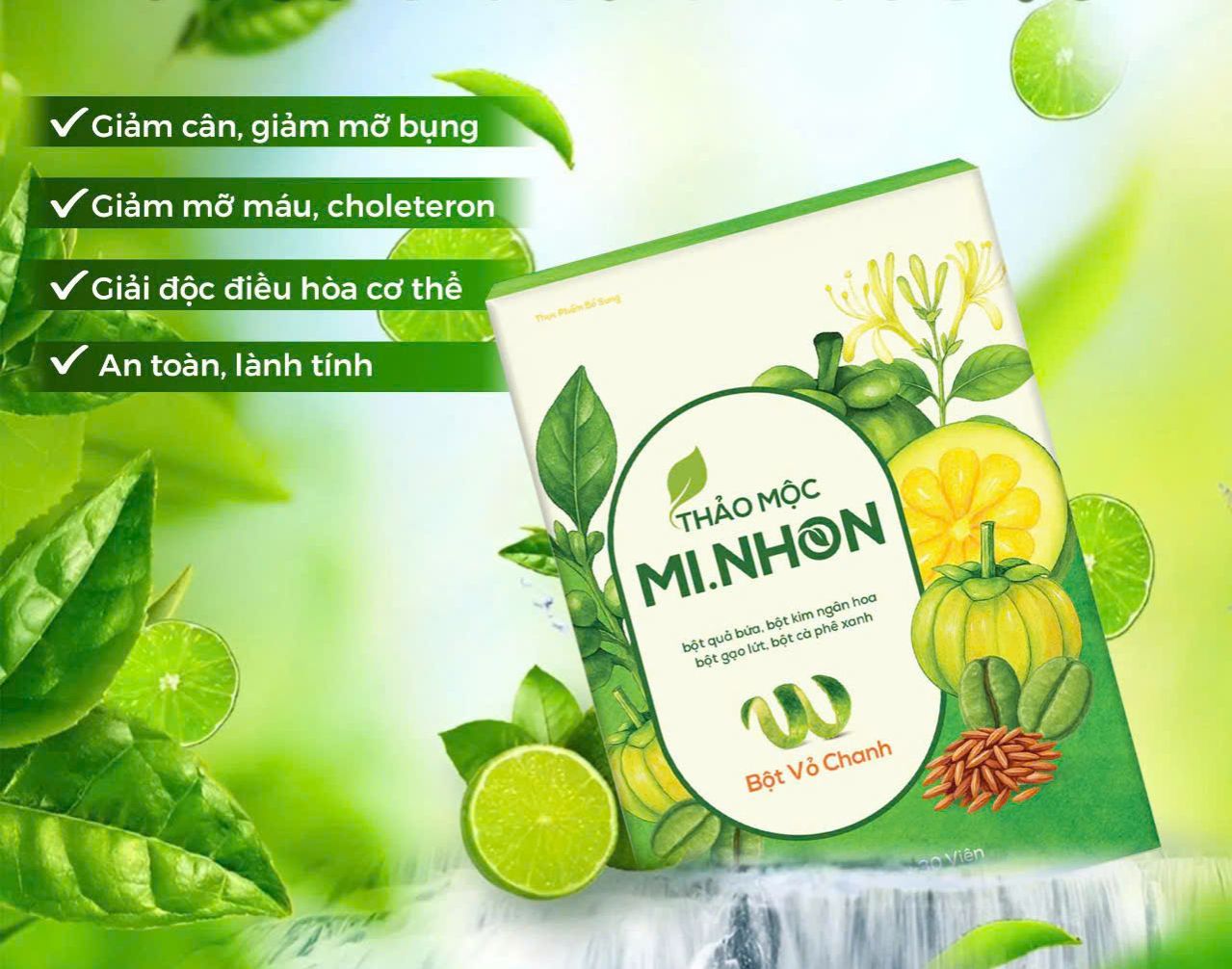 [Voucher 50k] Giảm cân tiến hạnh hộp 30viên loại mới MI NHON