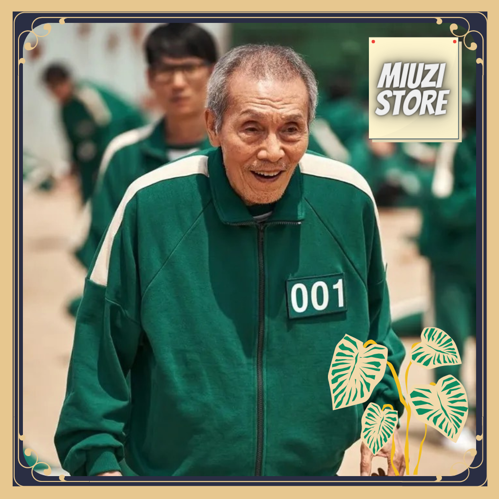 Bộ nỉ squid game hót trend,bộ quần áo nam nữ Miuzi bộ đồ nỉ