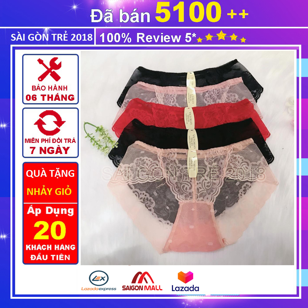 Set 5 Quần Chip Ren Siêu Đẹp - Siêu Xinh. 69Q79