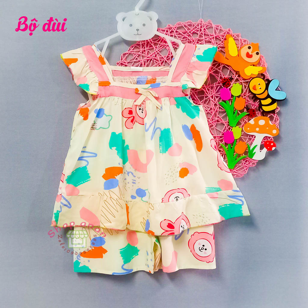 Bộ tole đùi/lửng bé gái 13-14kg