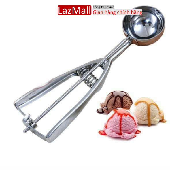 Dụng Cụ Múc Kem Inox Đa Năng, Thìa múc kem tươi - Muỗng múc kem inox Tiện Dụng