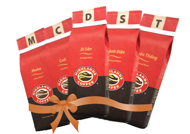 Cafe rang xay nguyên chất Highlands Coffee 200gr