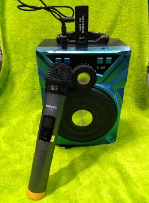 [HCM](Xã Kho - Giá Sốc) Micro Karaoke không dây cho loa kéo Daile / Aige / Zansong / Shuae V12 màn hình LCD (đen) - Hỗ trợ các thiết bị có jack cắm 3.5mm và 6.5mm