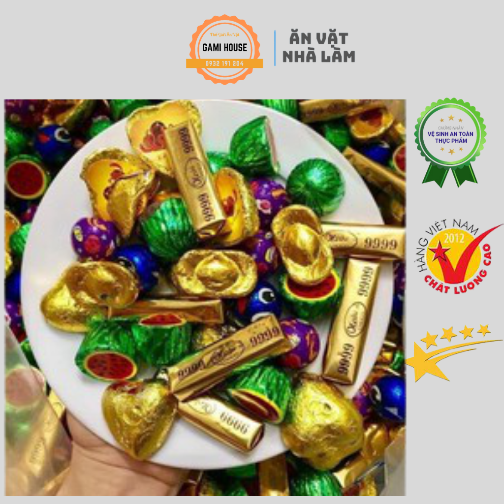 Socola mix vị loại ngon ăn là nghiền hũ 500g