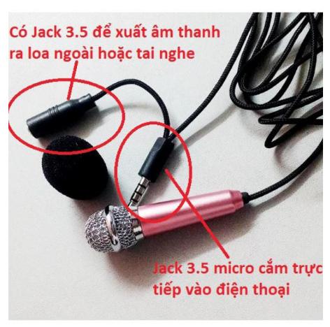Micro mini hát Karaoke trên điện thoại