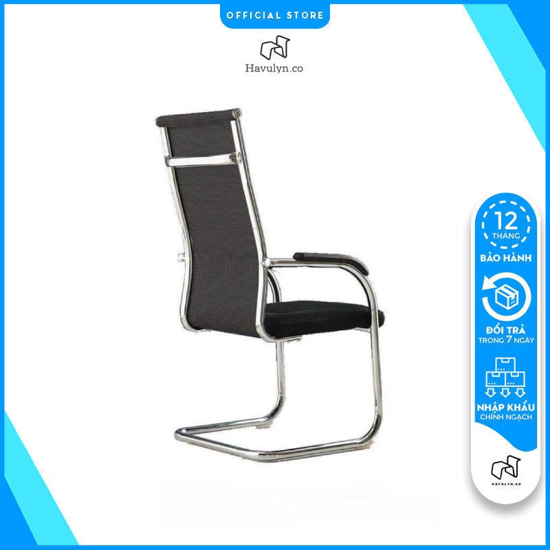Ghế Văn Phòng Chân Quỳ Lưng Cao, Ghế Dựa Lưng Lưới Tay Vịn Nhựa PU Văn Phòng Giá Rẻ HAVULYN -VP13A ghế ngồi làm việc, ghế phòng họp