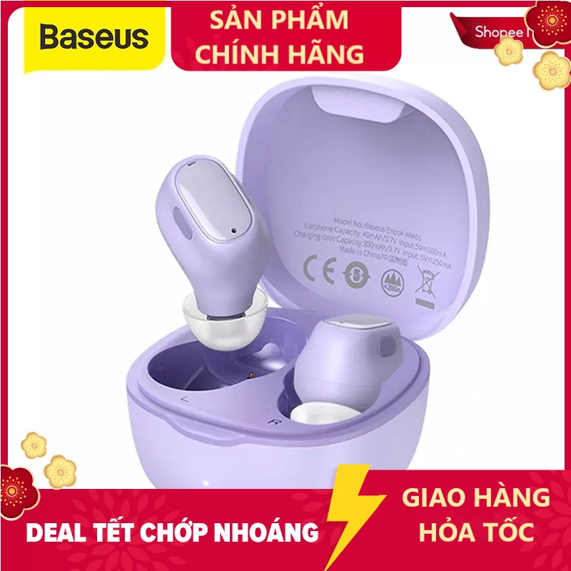Tai nghe bluetooth 5.0 baseus wm01 tws chống ồn - hshop365