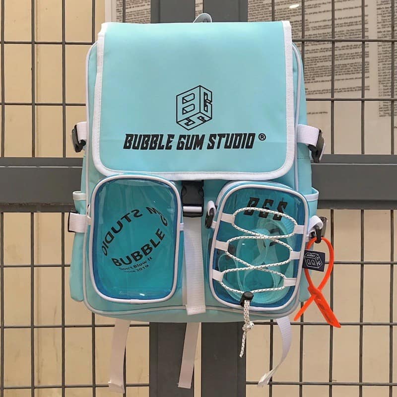 Balo Bubble BGS 2 màu xanh - đen kèm ảnh thật