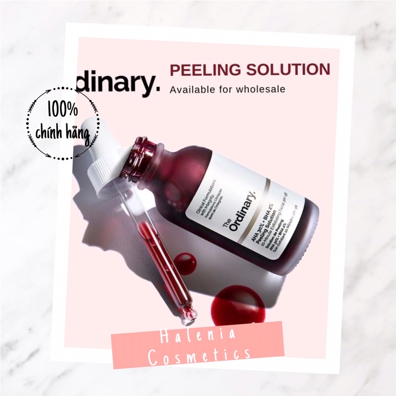 Serum tẩy tế bào chết hoá học the ordinary aha 30% + bha 2% peeling solution